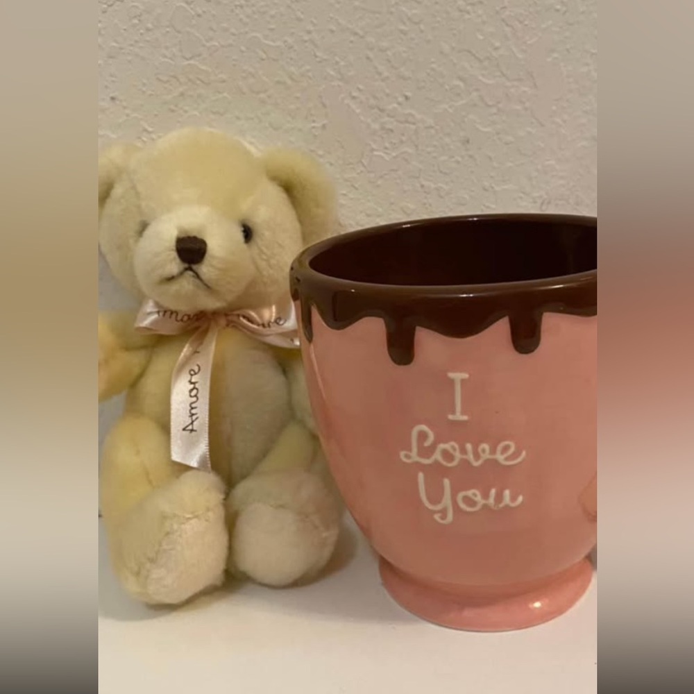 💘VICTORIAS SECRET Silky Slip & PINK
Set Long Pajama & Mug & Teddy🧸& Slippers - Picture 4 of 12